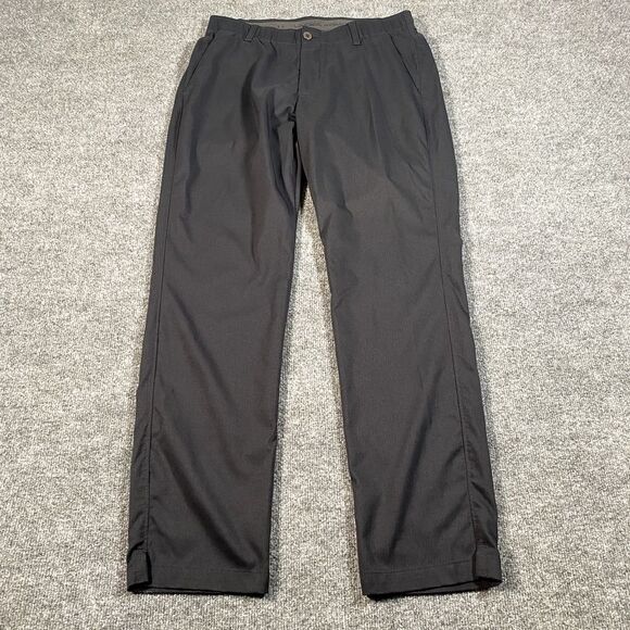 Under Armour The Showdown Pants Mens 34x32 Straight Leg Golf Gear Black - Picture 1 of 12